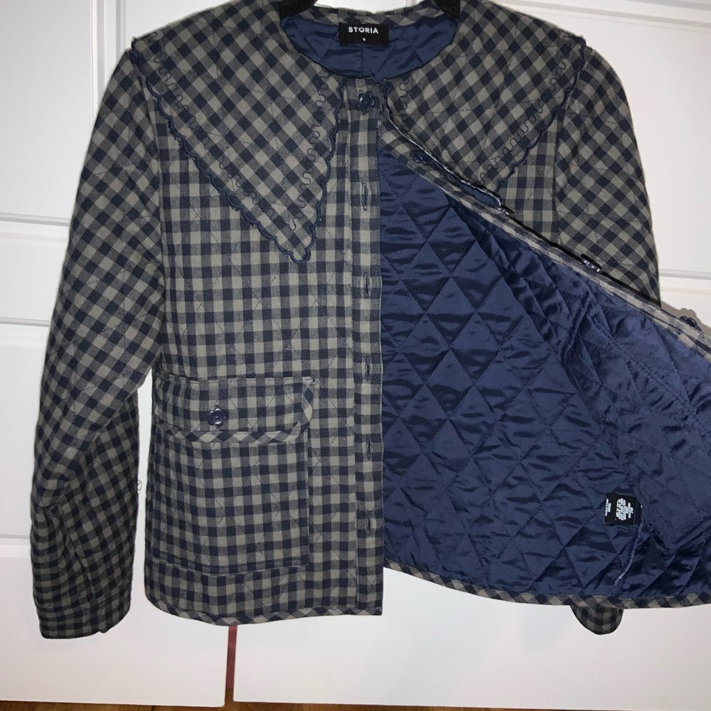 collared quilted jacket - Picture 7 of 9